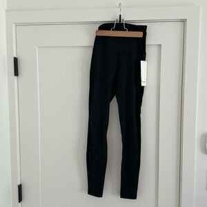 NWT Lululemon Align SHR Pant 28” Velvet Leggings, Black, Size 4